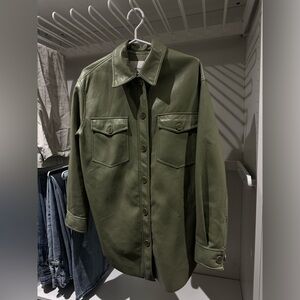 Wilfred Vegan Leather Jacket - Sage Green